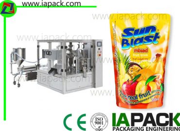 Máquina de envasado de zumo de fruta rotativa llenado líquido ahorro de energía